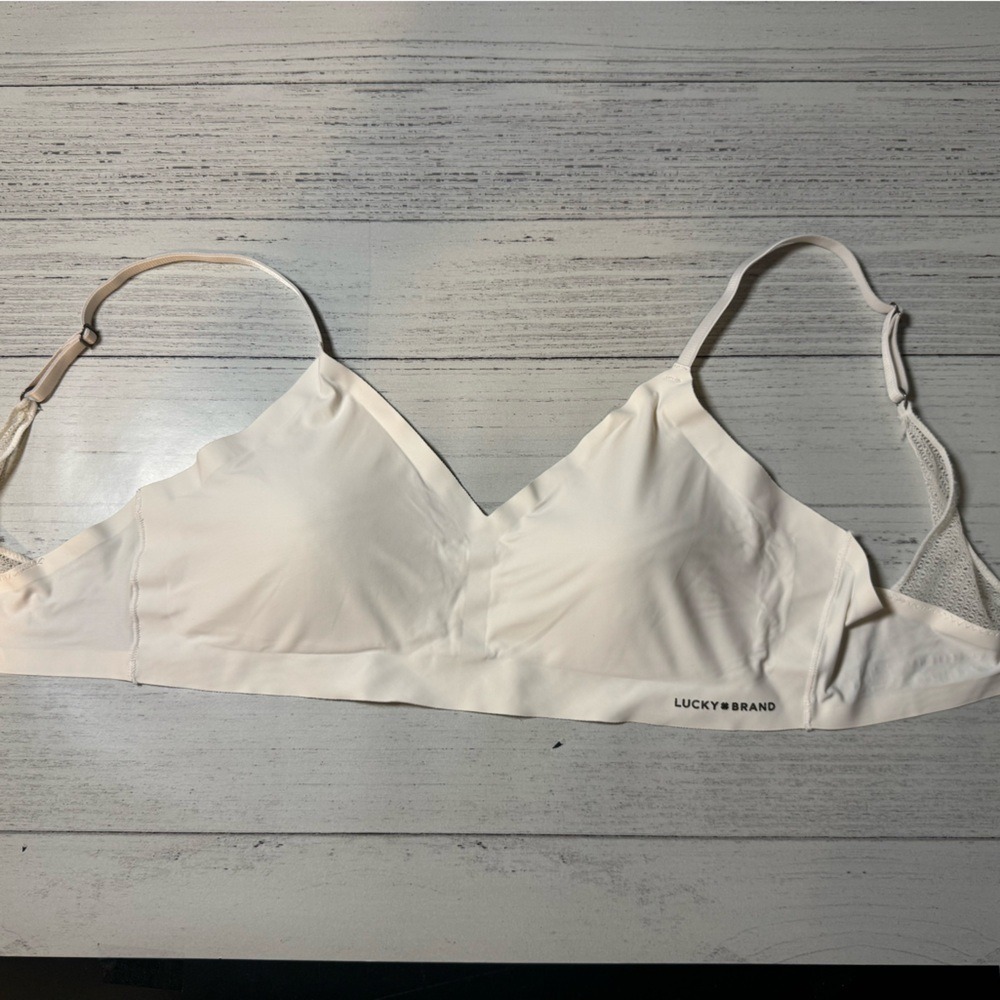 Lucky Brand Ivory Wireless Bra